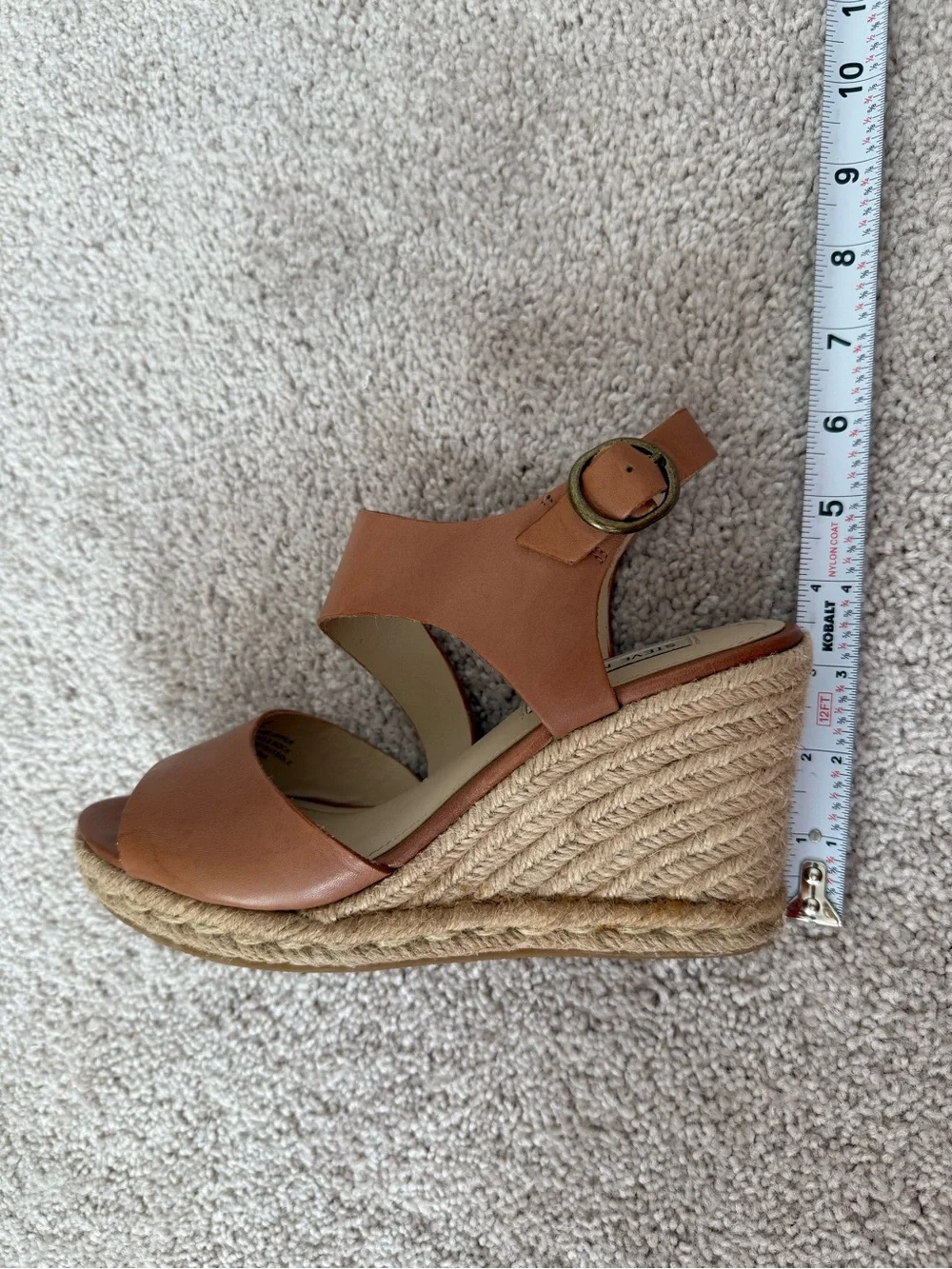 Steve Madden Women’s Tan Espadrille Wedge Sandals 7.5